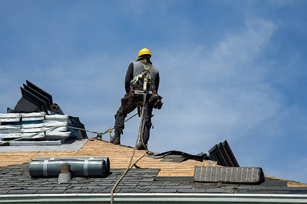 Professional Flat Roof Repair technician working in Tome, NM